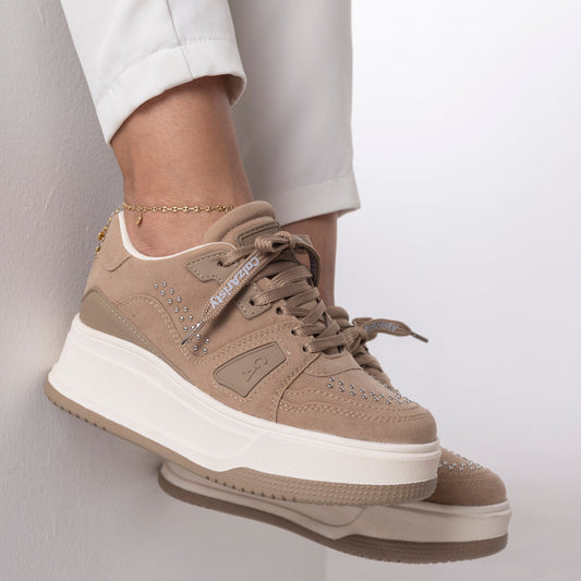 enis plataforma camel CELESTE | Calzaristy – Moda, altura y comodidad para mujer