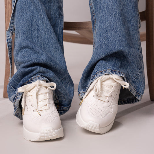 Tenis casuales capellada en caucho con texturas SuperGirl Beige
