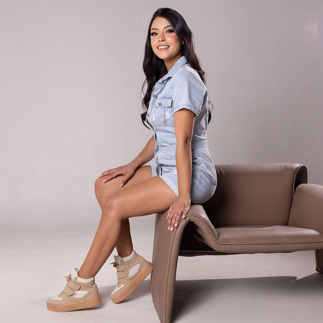 Zapatos De Mujer CalzAristy BRIA Beige – Fuerza Urbana con Toque Retro