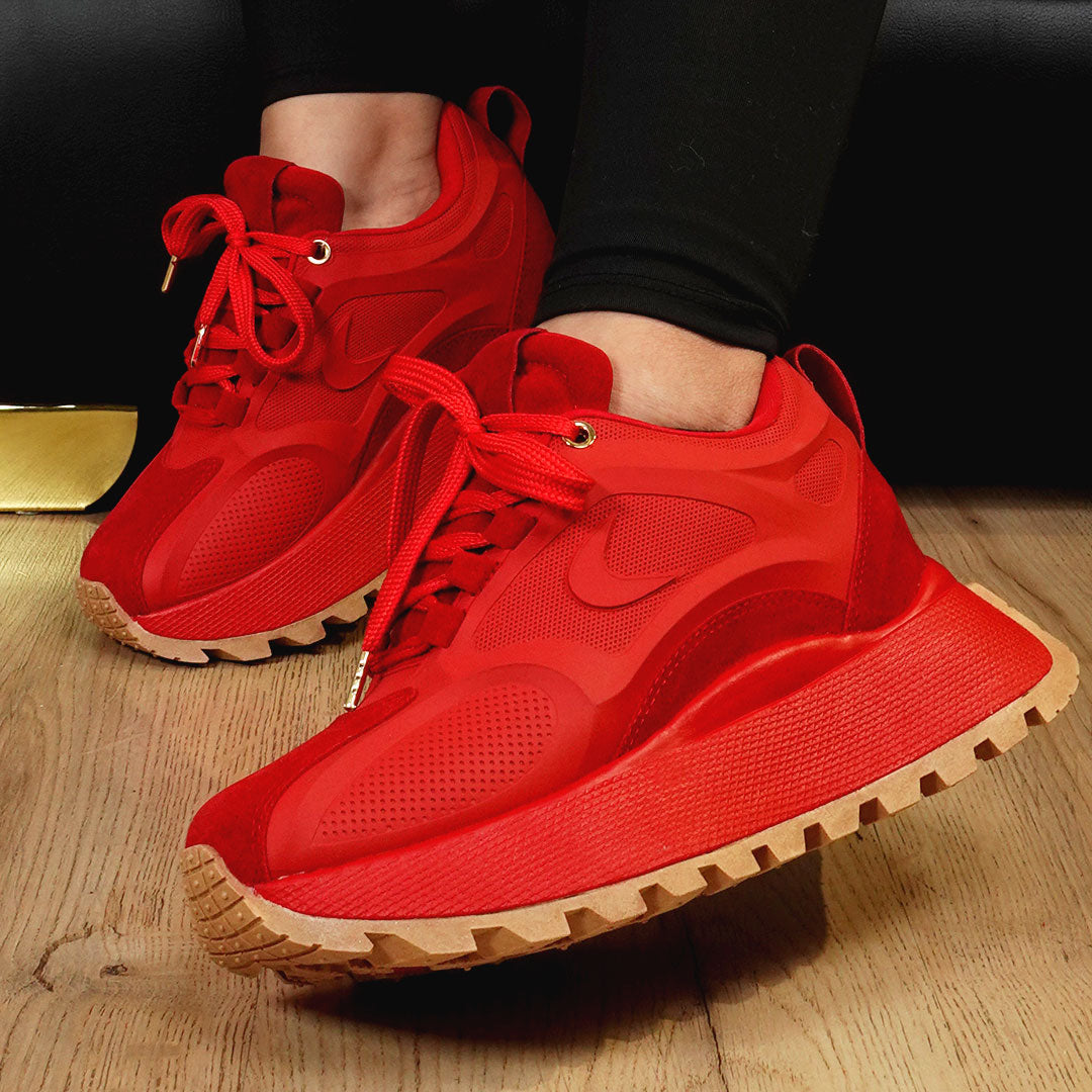 Zapatos De Mujer CalzAristy EMMA Rojo – Fuerza y Energía Urbana