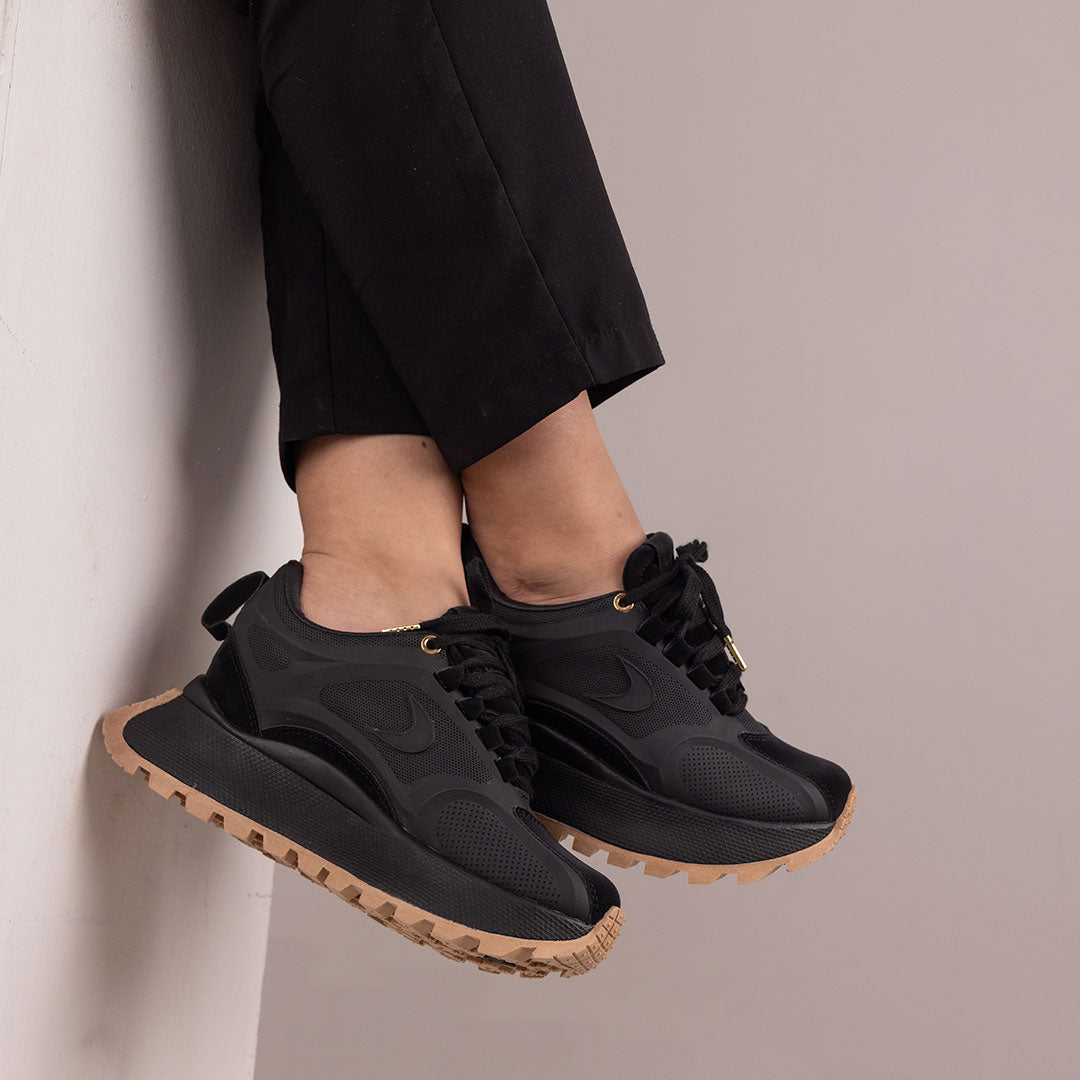Zapatos De Mujer CalzAristy EMMA Negro – Atrevimiento y Estilo Deportivo