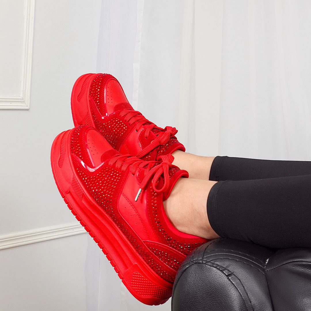 Zapatos De Mujer CalzAristy GLAM Rojo – Atrevidos y Brillantes como Tú