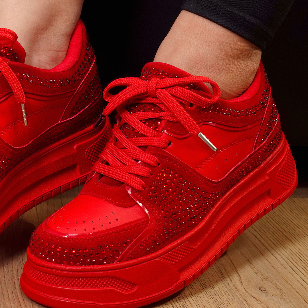 Zapatos De Mujer CalzAristy GLAM Rojo – Atrevidos y Brillantes como Tú