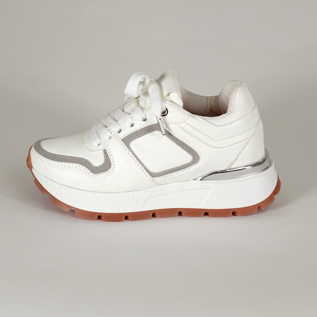 Zapatos De Mujer CalzAristy BECCA Blanco Gris - Estilo Elegante