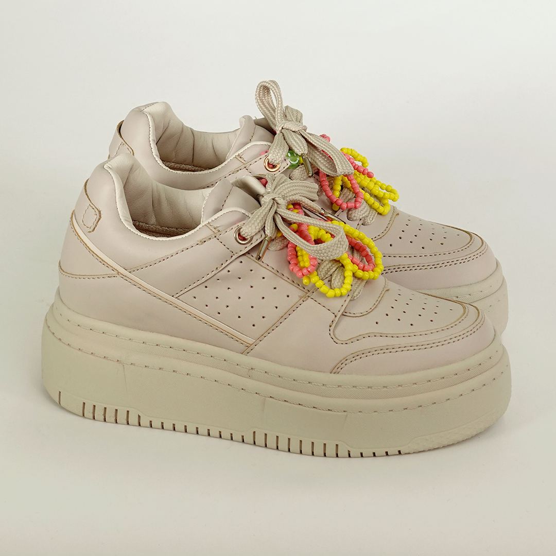 Zapatos De Mujer CalzAristy AIMÉ Taupe - Charms Personalizables