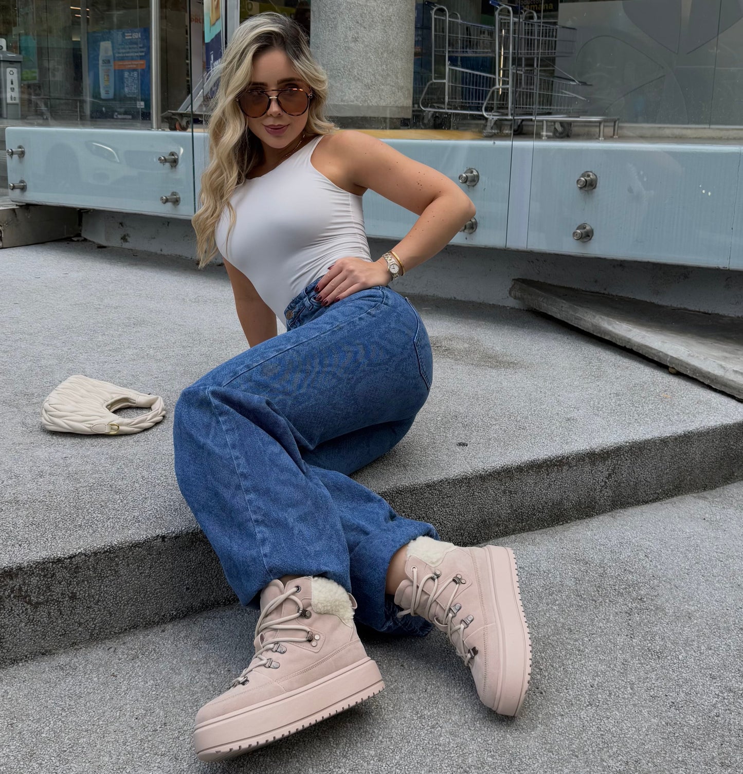 Botines De Mujer CalzAristy COVENTRY Beige– Estilo Outdoor con Calidez Sofisticada