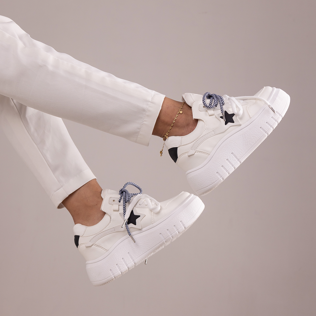 Zapatos De Mujer CalzAristy VIVIAN Blanco – Estilo Contemporáneo, Brillo Propio