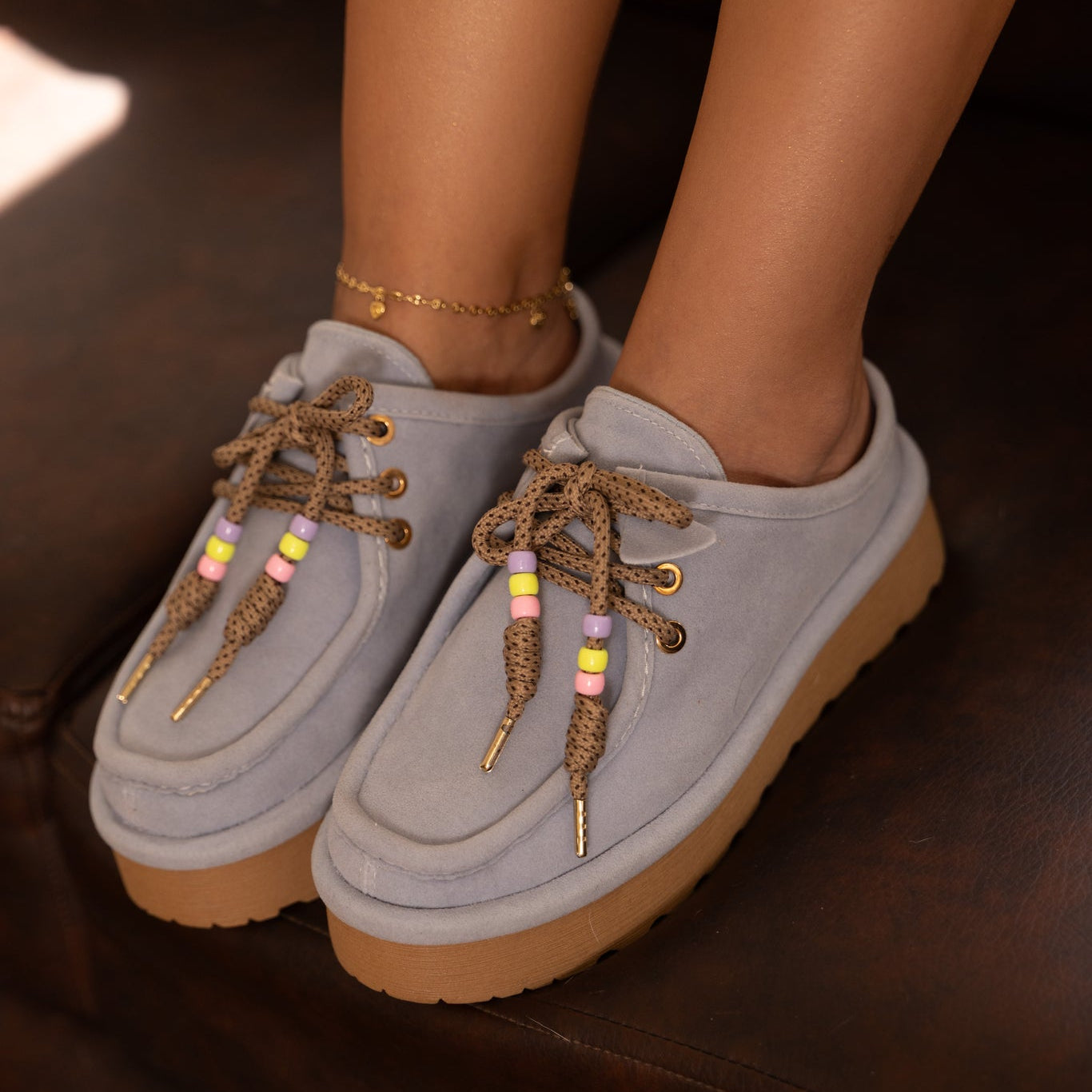Suecos SABINA en carnaza Camel con suela chunky | Comodidad y estilo premium