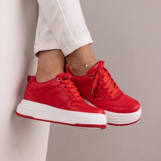 Zapatos ALMA Rojos de mujer | Moda y comodidad CalzAristy