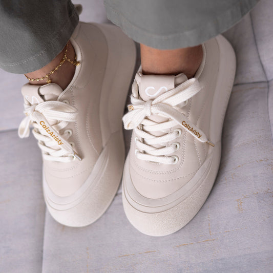 Zapatos MELODY TAUPE para Mujer | Diseño Urbano con Detalles Únicos – Calzaristy