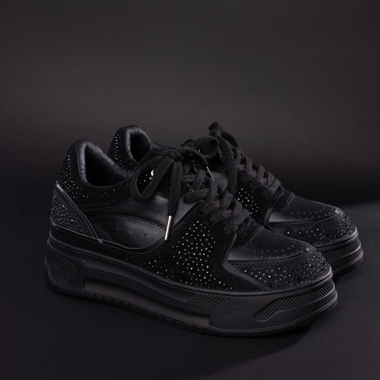 Zapatos De Mujer CalzAristy GLAM Negro – Brillo y Poder en Cada Paso