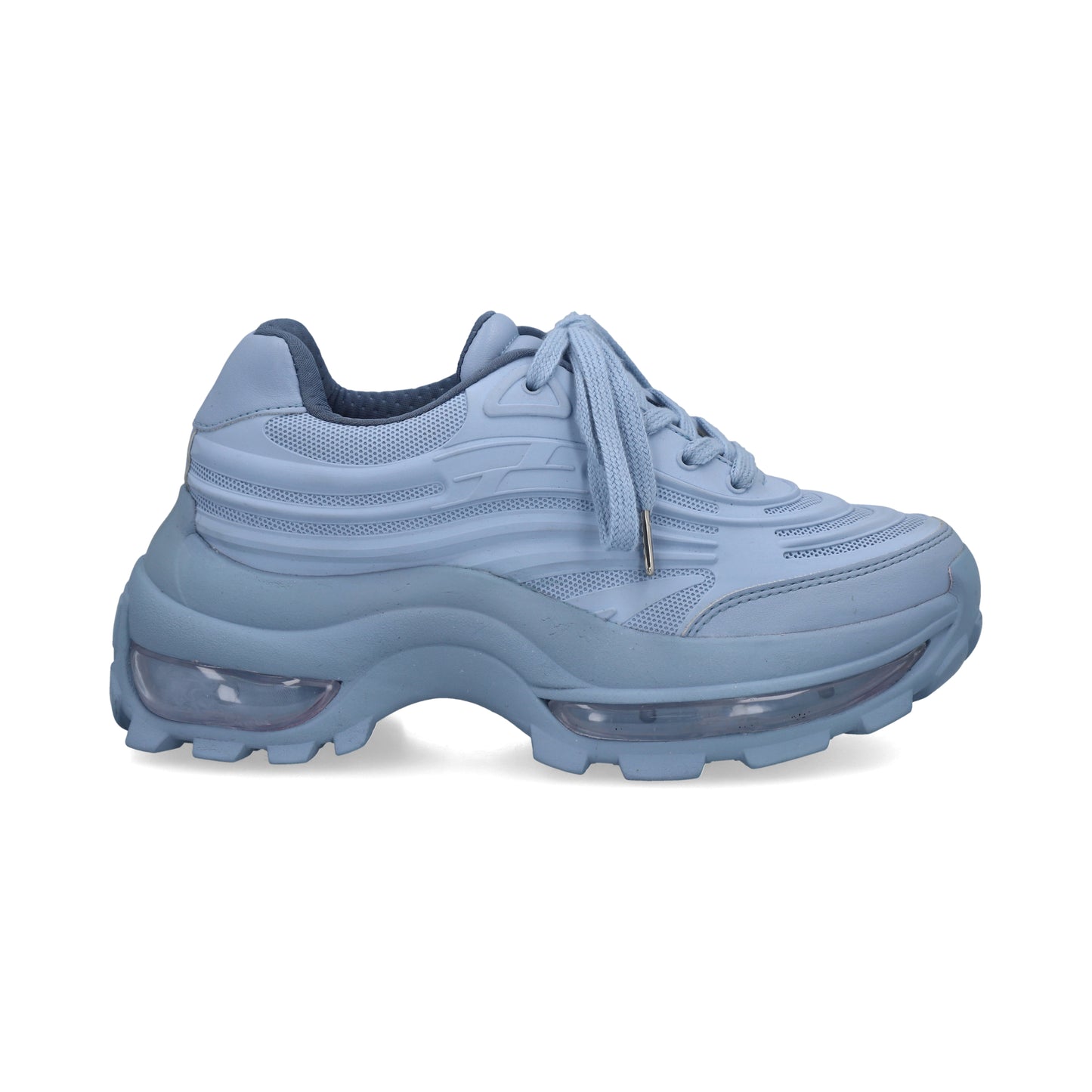 Tenis casuales con plataforma interna azul Maddi