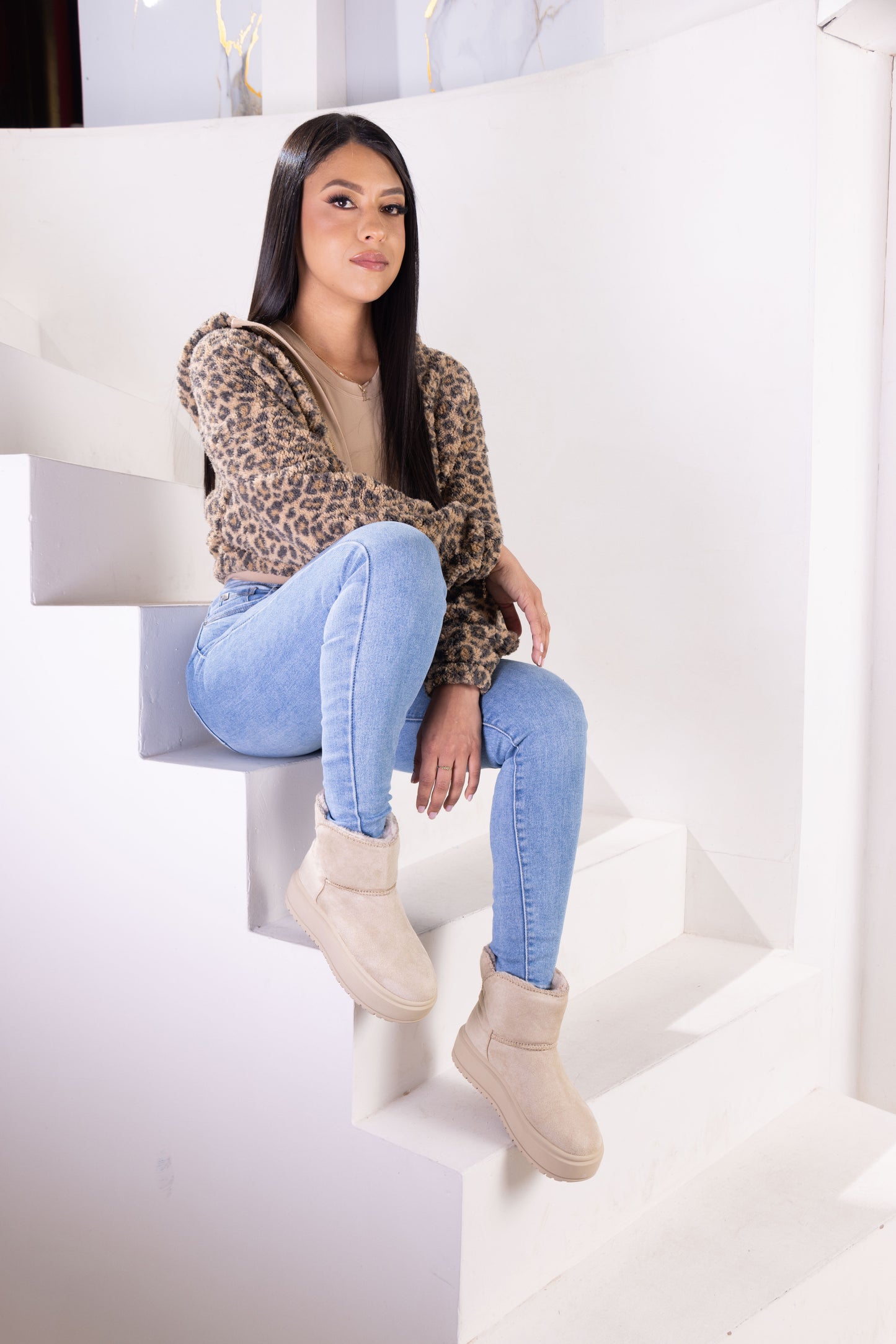 Botas CalzAristy CHELSEA Beige - Estilo Cálido