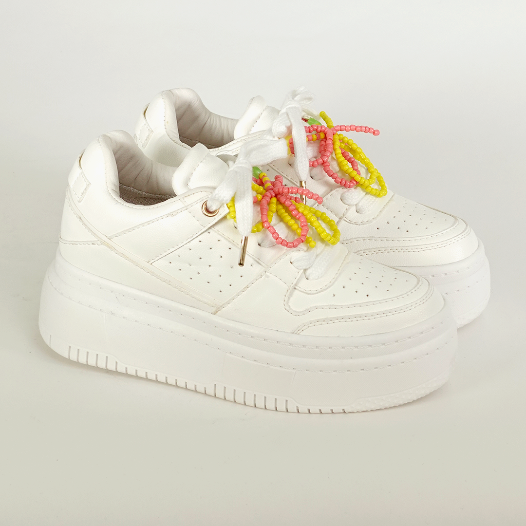 Zapatos De Mujer CalzAristy AIMÉ Blanco - Charms Quitables