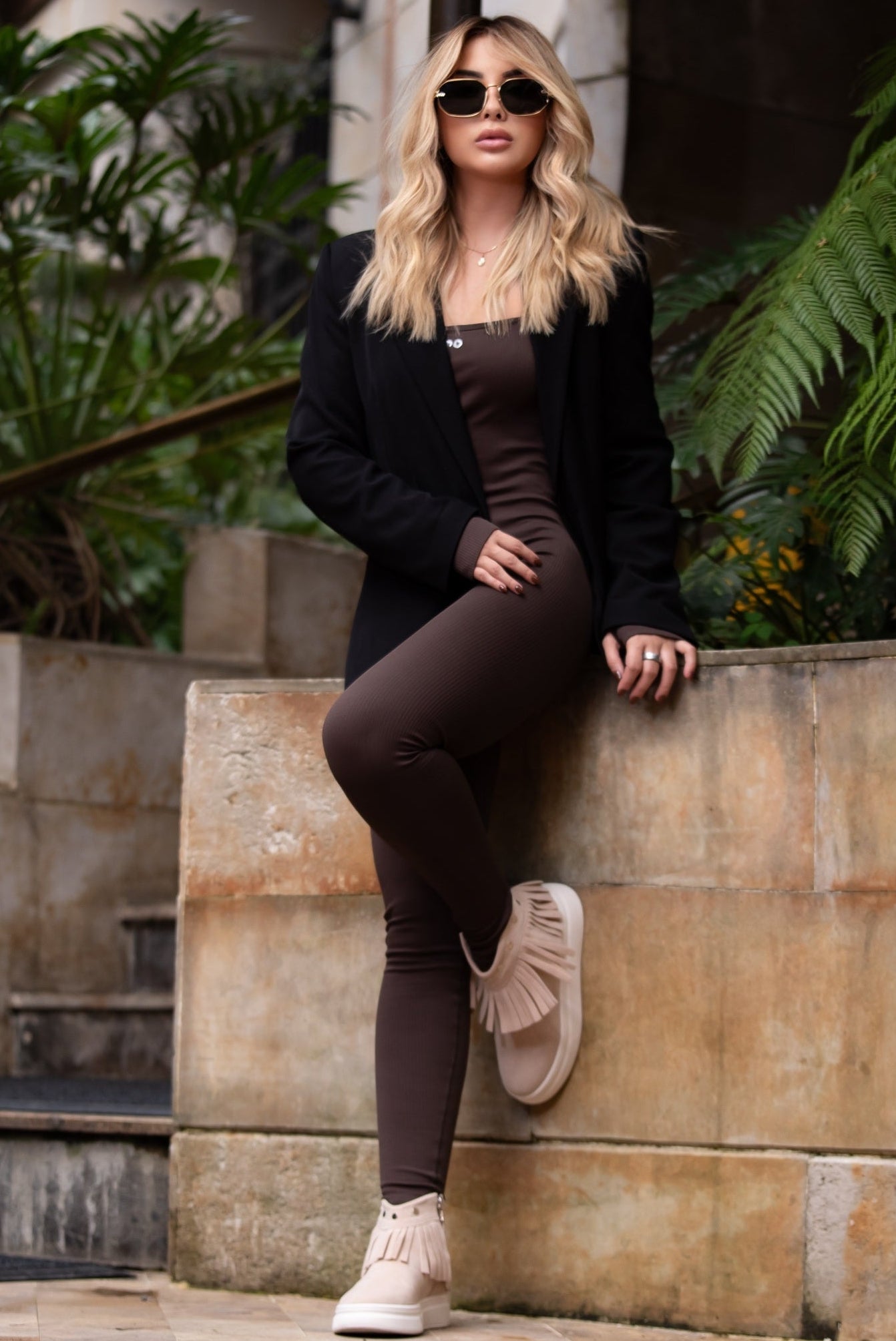 Botines Calzaristy Belinda para Mujer – Suela Plataforma, Estilo Flecos y Comodidad Todo el Día