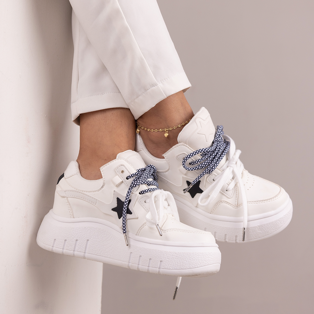 Zapatos De Mujer CalzAristy VIVIAN Blanco – Estilo Contemporáneo, Brillo Propio