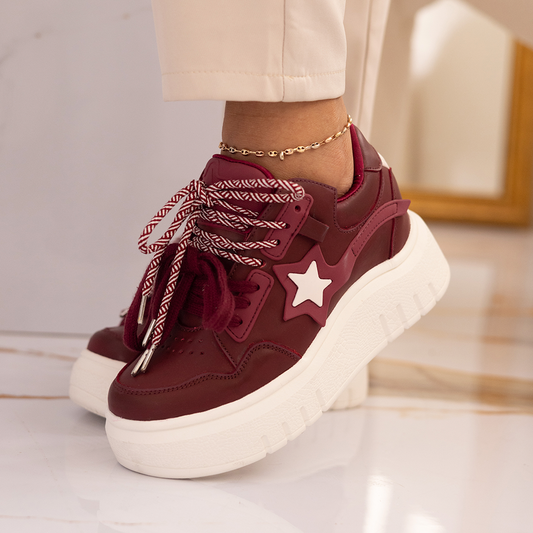 Zapatos De Mujer CalzAristy VIVIAN Vinotinto – Fuerza Interior, Estilo Imparable