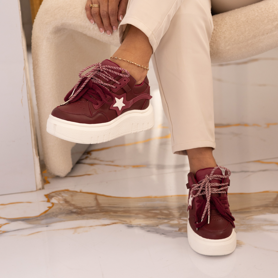 Zapatos De Mujer CalzAristy VIVIAN Vinotinto – Fuerza Interior, Estilo Imparable